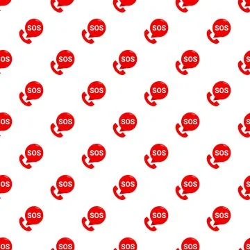 Sos emergency call help signal pattern Stock Illustration