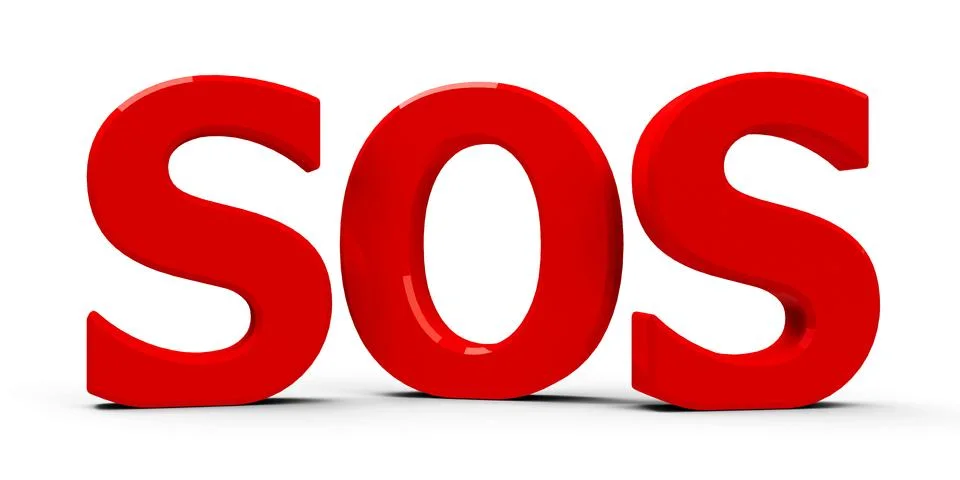 SOS icon Stock Illustration