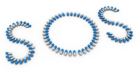 Sos Stock Illustration