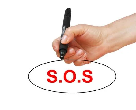 S.o.s Stock Illustration