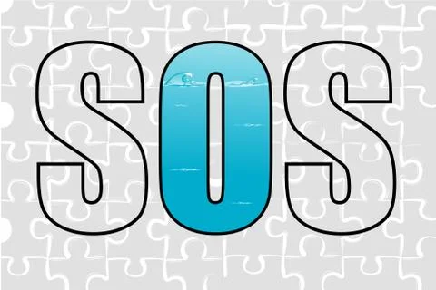 Sos Illustrazione stock