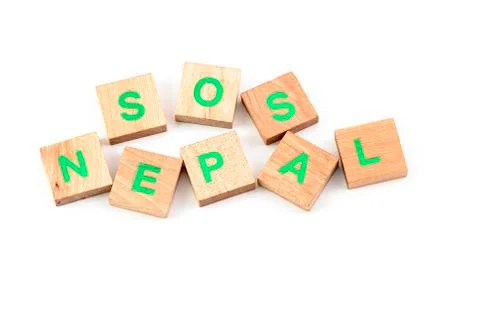 Sos nepal Foto stock