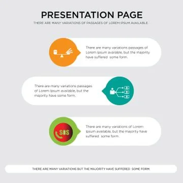 Sos, program management, commodity presentation design template in orange, gr 스톡 일러스트