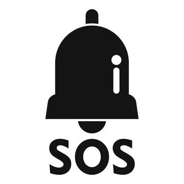 Sos ring icon simple vector. Safety siren security Stock Illustration