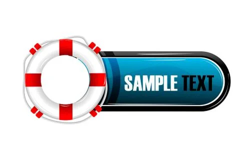 Sos sample card Stock-Illustration