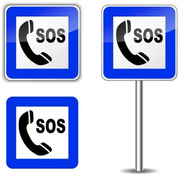 Sos sign Stock Illustration