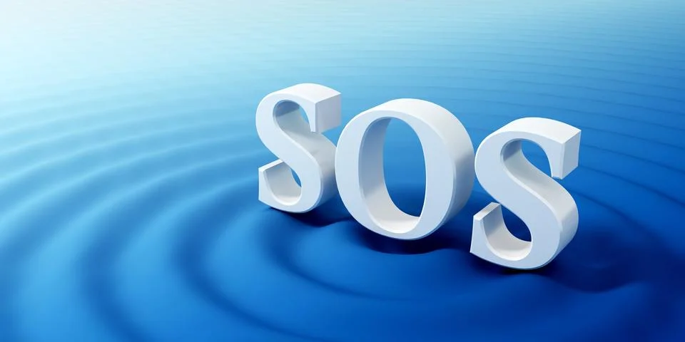 SOS symbol Stock Illustration