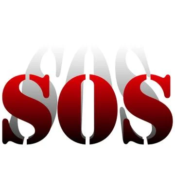 Sos web icon , isolated on white background. Stock Illustration