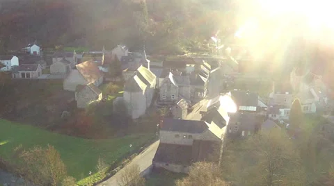 Sosoye, small Belgian town. Stock Footage 33576496