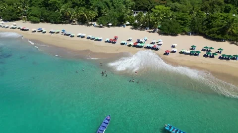 Sosua beach daylight view 06 Stock Footage 329779227