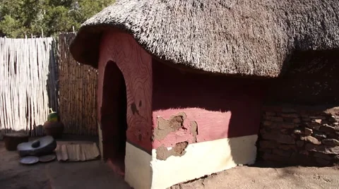 Sotho hut Stock Footage 51495039