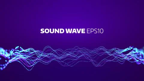 Soud wave vector abstract background. Electronic element equalizer. Music mot Stock Illustration