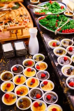 Souffle with berries Stock Photos