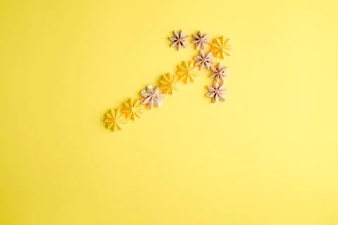 Souffle on a yellow background Stock Photos