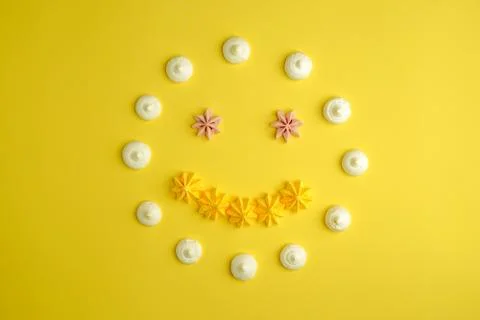 Souffle on a yellow background Stock Photos
