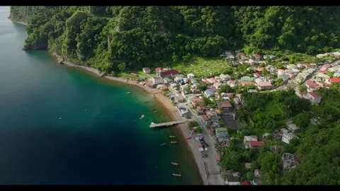 Soufriere Dominica Stock Footage 283298571