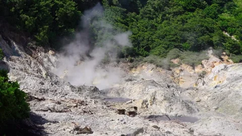 Soufriere Sulphur Springs Stock Footage 305123797