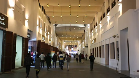 Souk Bab El-Bahrain in  Manama, Bahrain Stockbeeldmateriaal 34148155