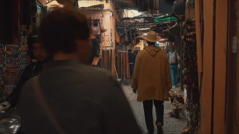 Souk in Marrakech Stock Footage 95248118