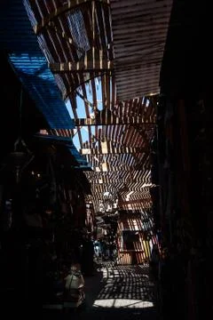 Souk in Marrakesh, Morocco Stock Photos
