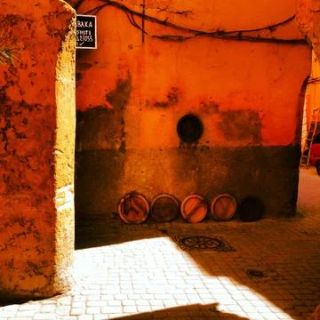 Souk Orange Streets Stock Photos