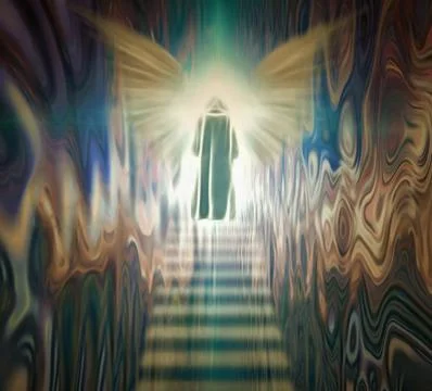 Soul before the creator Stock Illustration