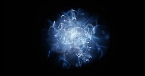 Soul energy effect on black background Stock Footage 319394705