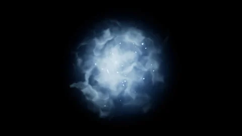 Soul energy effect on black background Stock Footage 319777523