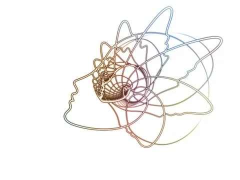 Soul Geometry Abstraction Illustrazione stock