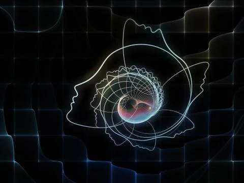 Soul Geometry Abstraction 스톡 일러스트