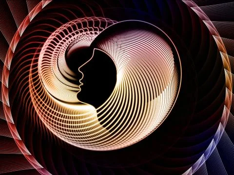 Soul Geometry Backdrop Stock Illustration