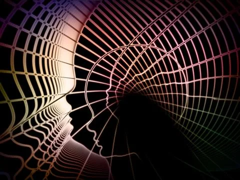 Soul Geometry Composition Stock Illustration