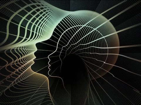 Soul Geometry Composition Illustrazione stock