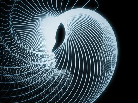 Soul Geometry Metaphor Illustrazione stock