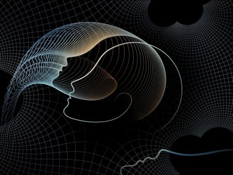 Soul Geometry Metaphor Stock Illustration