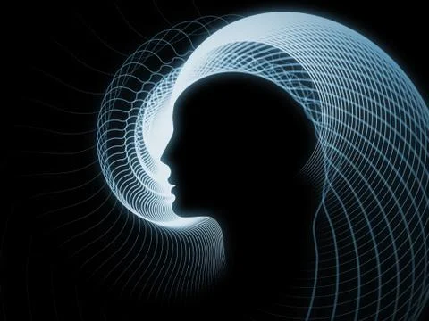Soul Geometry Metaphor Illustrazione stock