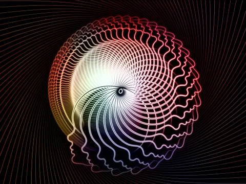 Soul Geometry Metaphor Illustrazione stock