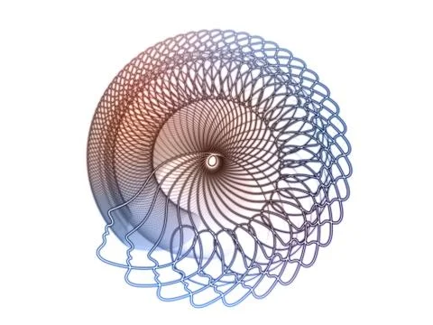 Soul Geometry Metaphor Illustrazione stock