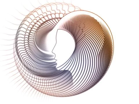 Soul Geometry Metaphor Stock Illustration