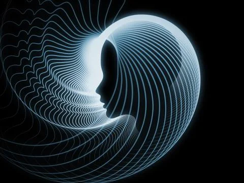 Soul Geometry Metaphor Stock Illustration
