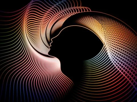 Soul Geometry Metaphor Stock Illustration