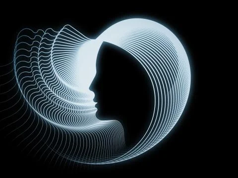 Soul Geometry Metaphor Illustrazione stock