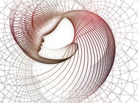 Soul Geometry Metaphor Illustrazione stock