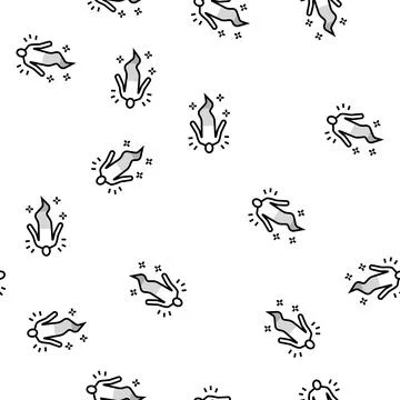 Soul human vector seamless pattern Illustrazione stock