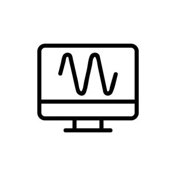 Sound acoustics icon vector. Isolated contour symbol illustration Stock Illustration