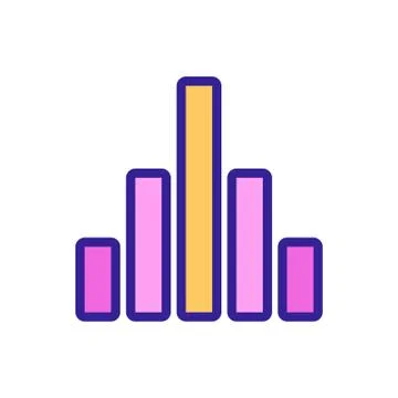 Sound acoustics icon vector. Isolated contour symbol illustration Stock Illustration
