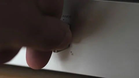 Sound amplifier knobs in close-up, camera panes sideways. Setting the volume, 스톡 동영상 157576748