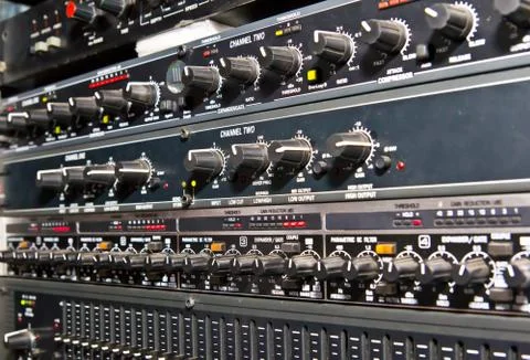Sound amplifier system Stock Photos