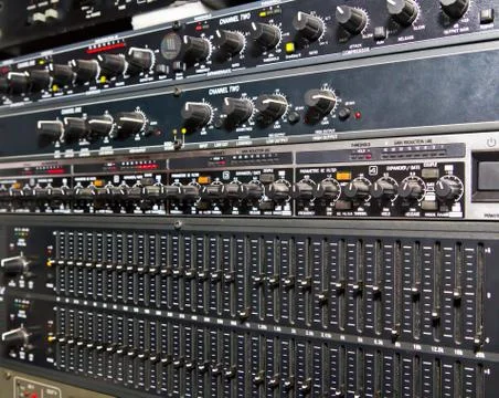 Sound amplifier system Stock Photos