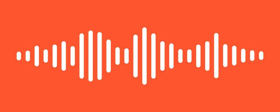 Sound audio waves of the equalizer isolated on background. Vector Illustratio Stock Illustration